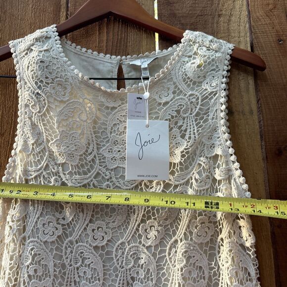 JOIE VIONNE CROCHET LACE Cream DRESS NWT Size Small MSRP $198 - Picture 16 of 16